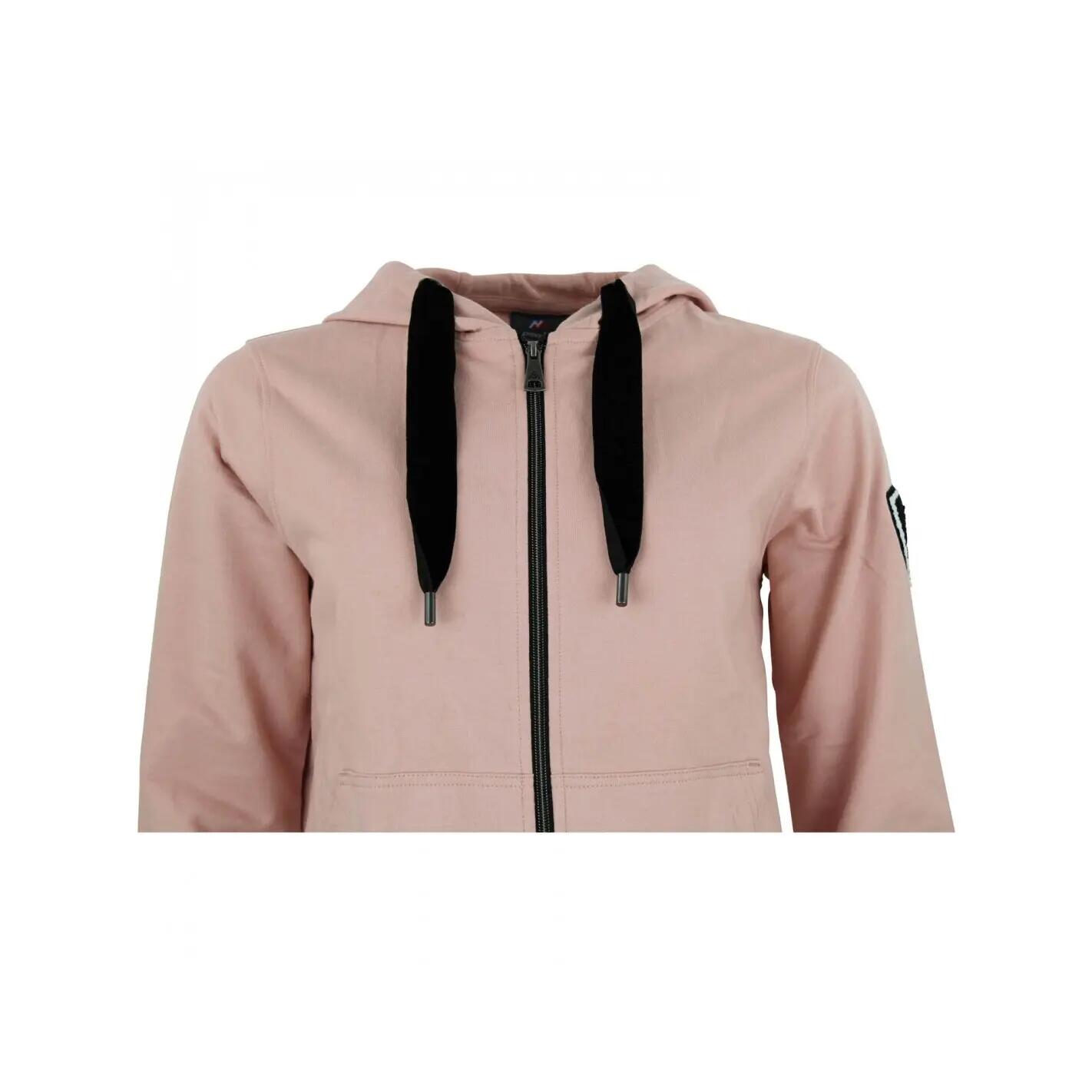 Sweatshirt Baumwolle Full Zip Damen Peak Mountain French Terry 4/5