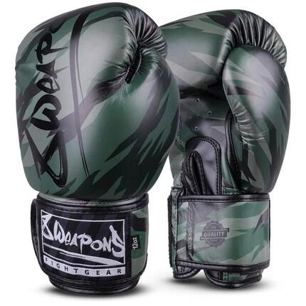 Boxhandschuhe 8 WEAPONS Unlimited 2.0 – Woodland Camo – 12 oz