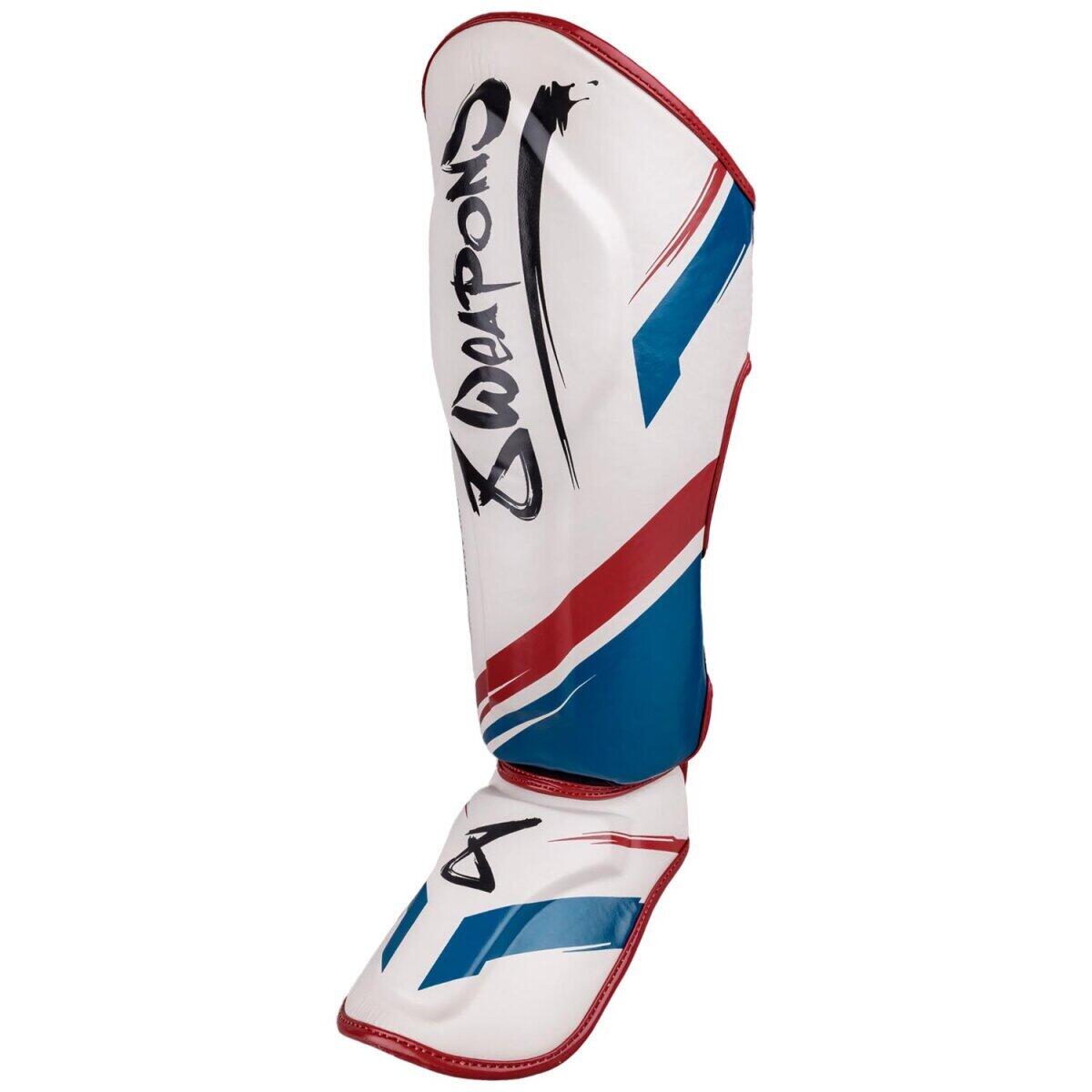 8 WEAPONS Shin Guards, Shift, white-navy-red, M 3/9