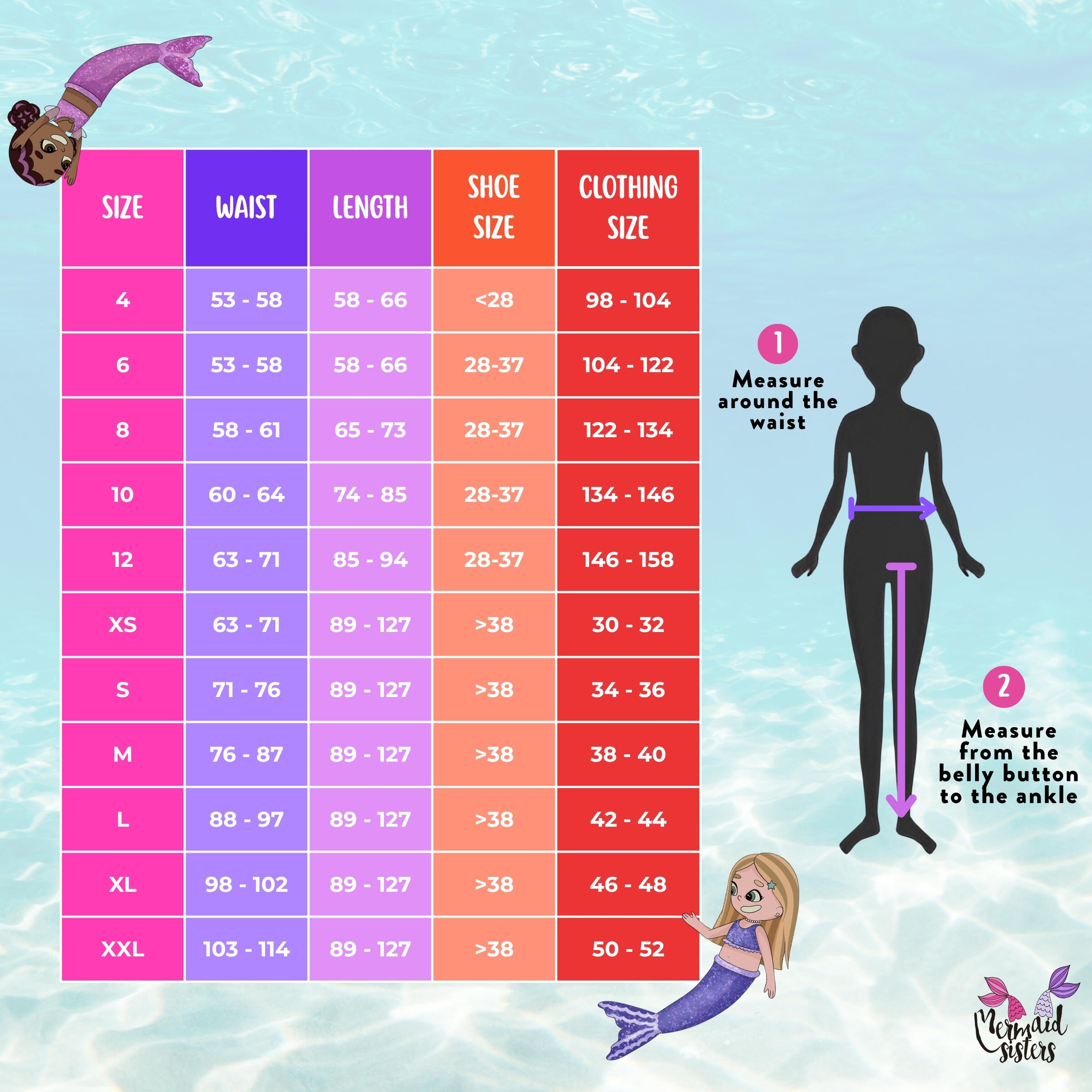 Orca Bikini-Set für Mädchen – Meerjungfrauen-Bademode – Schwarz/Weiß 2/2