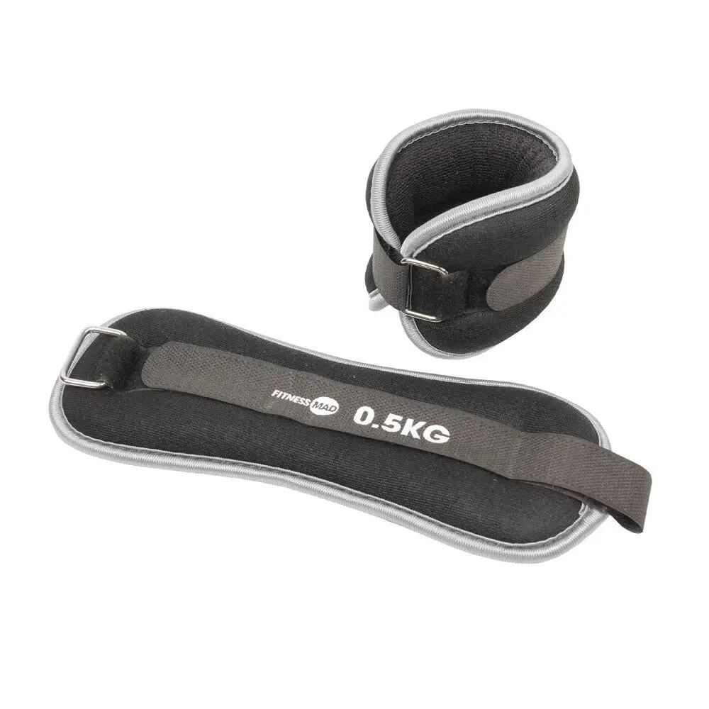 Fitness Mad Neoprene Ankle Wrist Weights 2 x 0.5kg