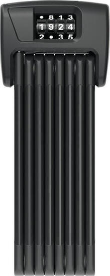 Abus Bordo 6000C/120 lucchetto pieghevole nero con supporto SH.