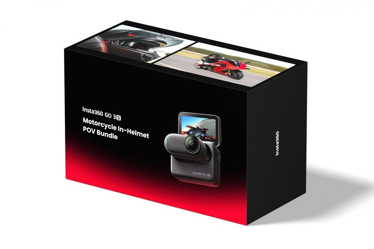 Akční kamera GO 3S 128 GB Motorcycle In-Helmet POV Bundle Insta360 3/7