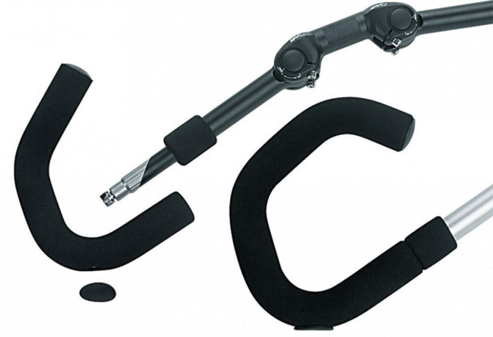 Humpert stuurhoes voor Hornbar AHS zwart, lang 382 mm, per paar 2/3
