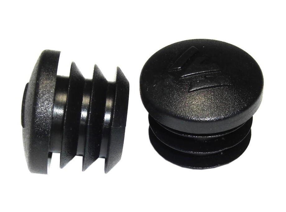 Bouchons de guidon Ergotec noirs, à enfoncer 19 mm par paire 1/5