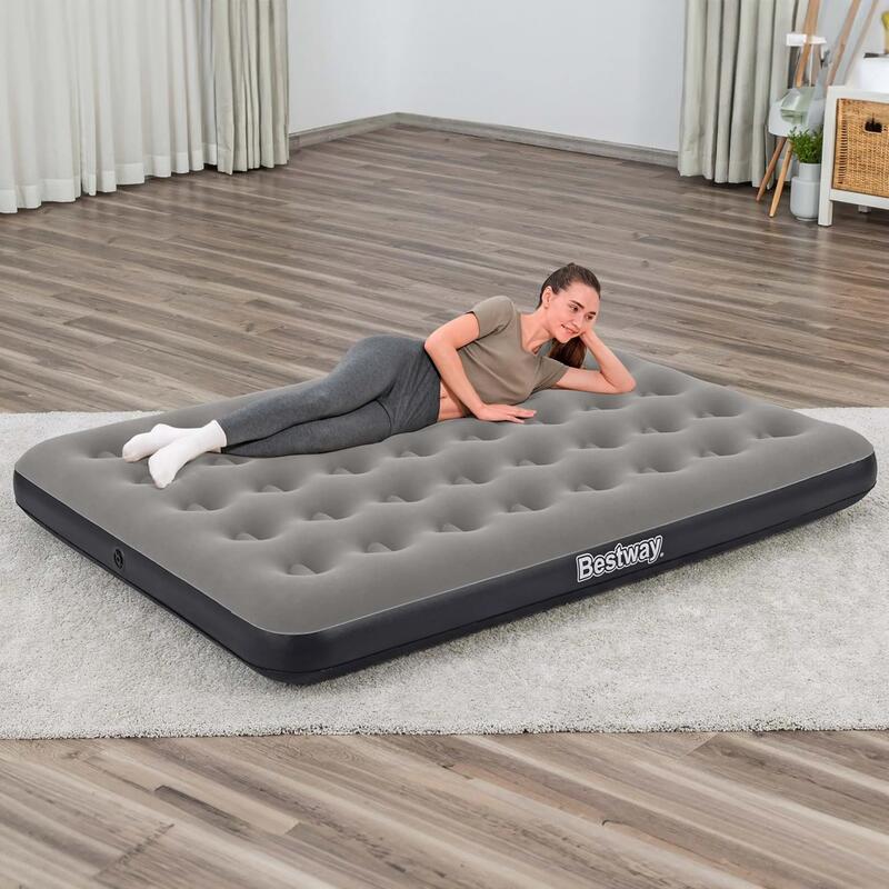Bestway Ultra Queen 2 Kişilik Şişme Yatak + Kamp Yatağı  671GZ