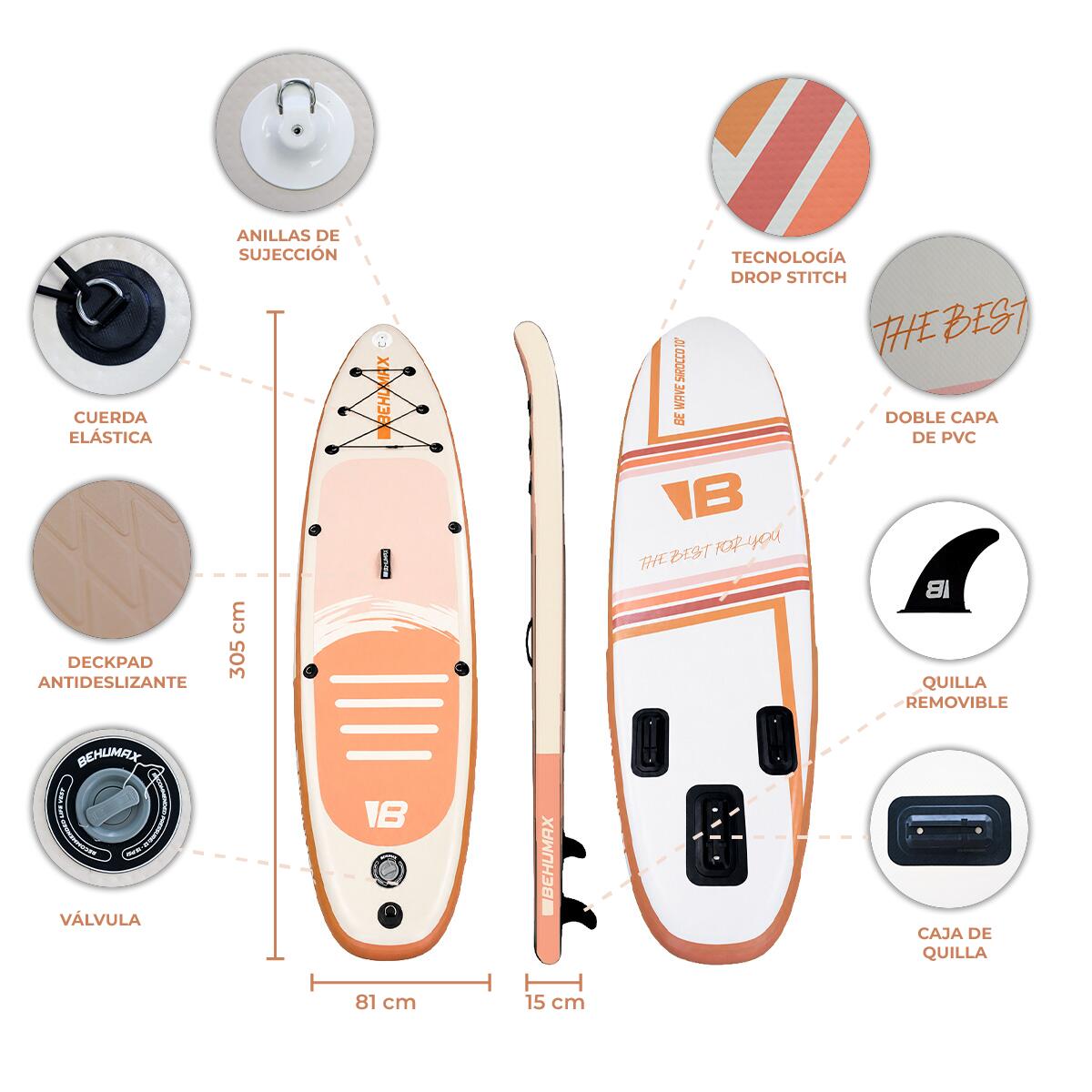 Behumax - Prancha de Paddle Surf Be Wave Sirocco 10 6/6