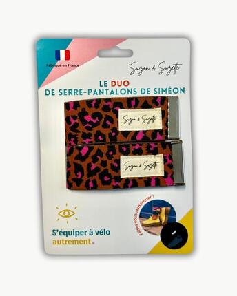 Serre-pantalon vélo réfléchissant Léopard