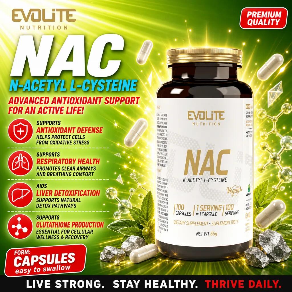 Evolite NAC 300mg 100 Vege Caps