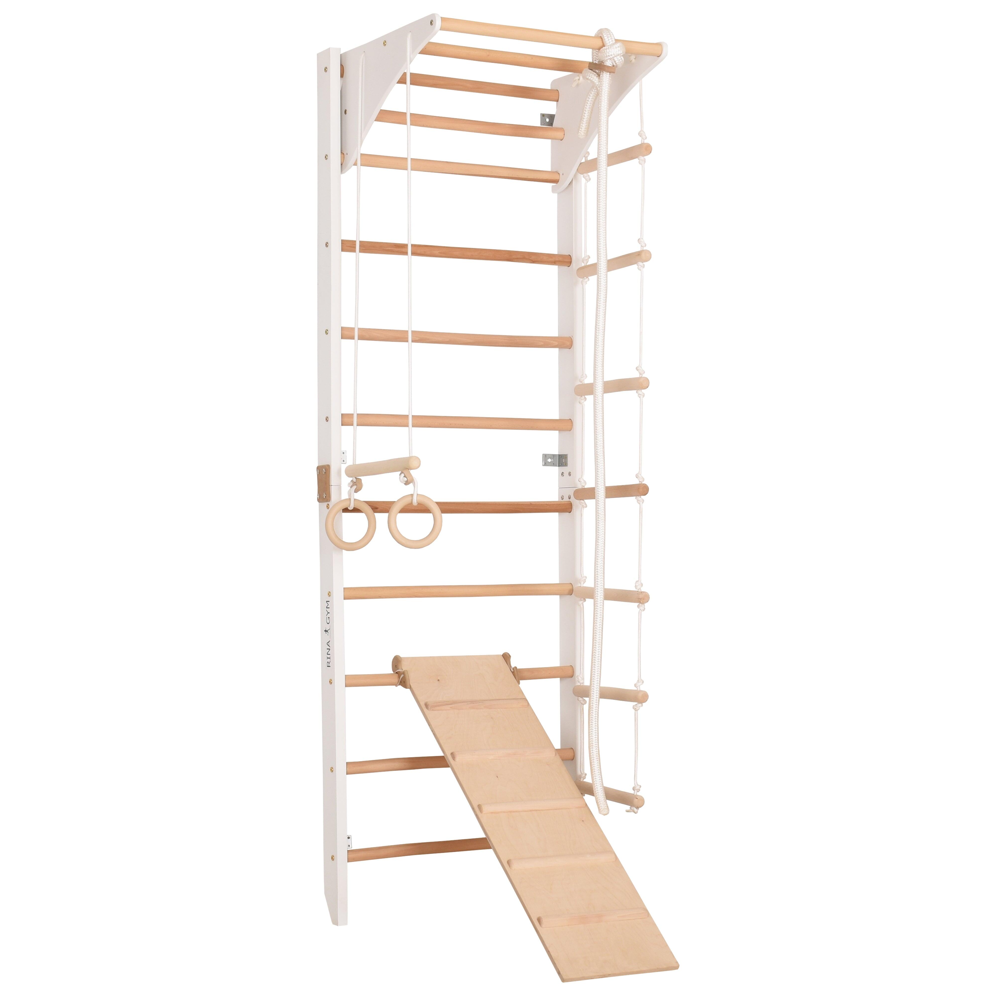 RINAGYM Bílé žebřiny pro děti a dospělé (KOM 3 white)