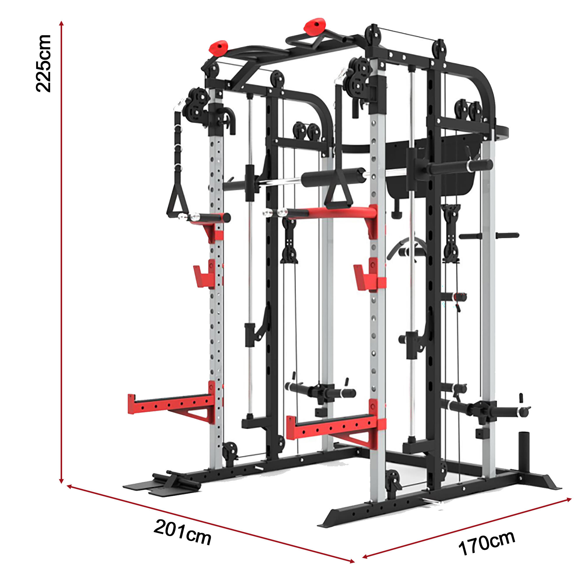 Jaula con Máquina Smith SM-4500 - Peso 124,4kg - Peso usuario 136kg 2/7