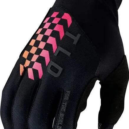 Troy Lee Designs Flowline Flipped Long Gloves Black