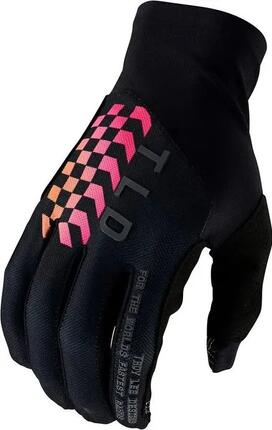 Troy Lee Designs Flowline Geflipt Lange Handschoenen Zwart
