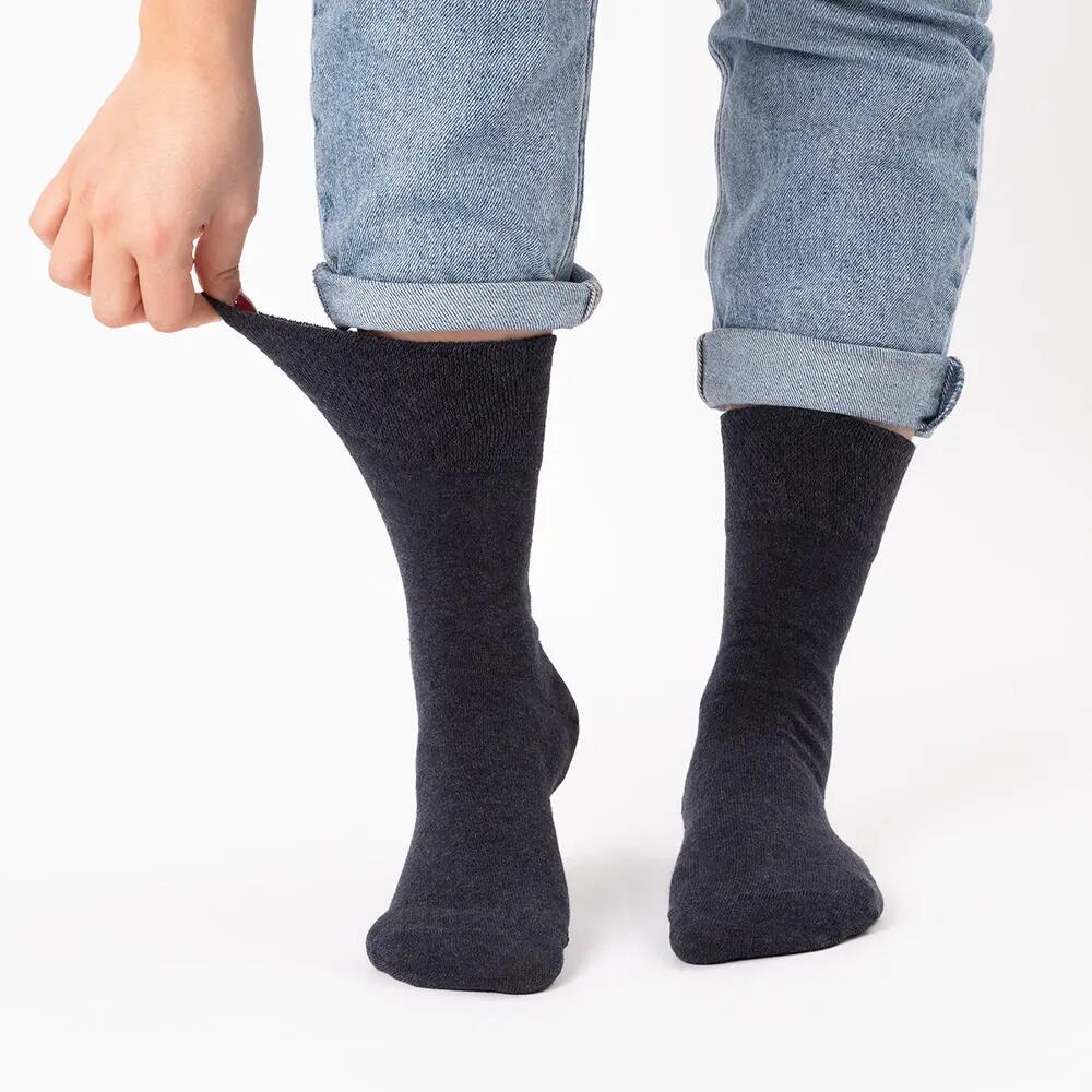 Herren Diabetikersocken 10er Pack (Modell: Goetz) 10GreyMix 47-50 4/6