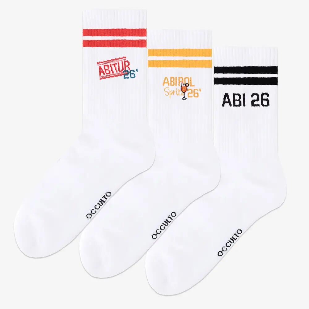 Damen & Herren Abi Tennissocken 3er Pack (Modell: Abi) 2/6