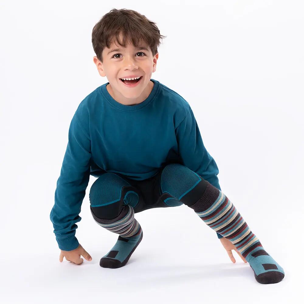 Kinder Skisocken 2er Pack (Modell Mondi) Grau 35-38 5/6
