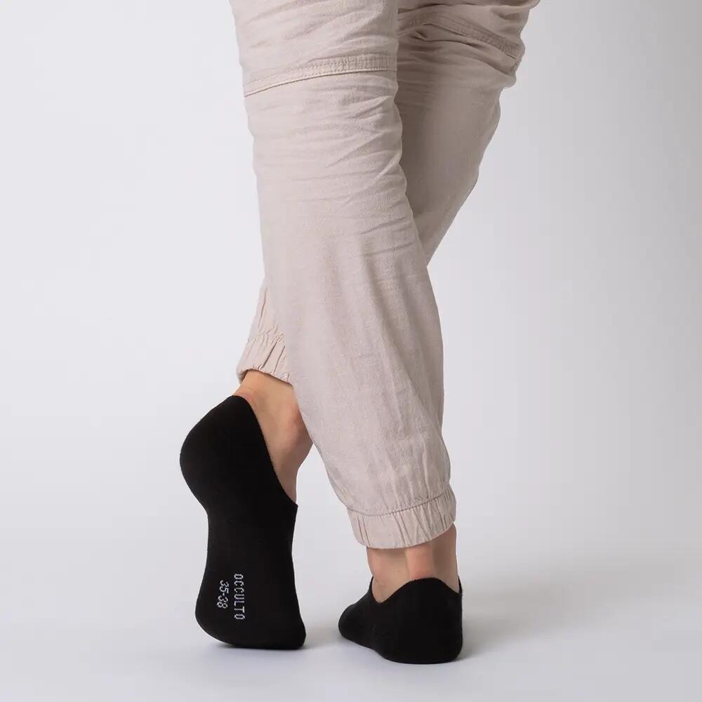 Damen & Herren Bambus Füßlinge 10er Pack (Modell: Solana) Blk 43-46 5/6
