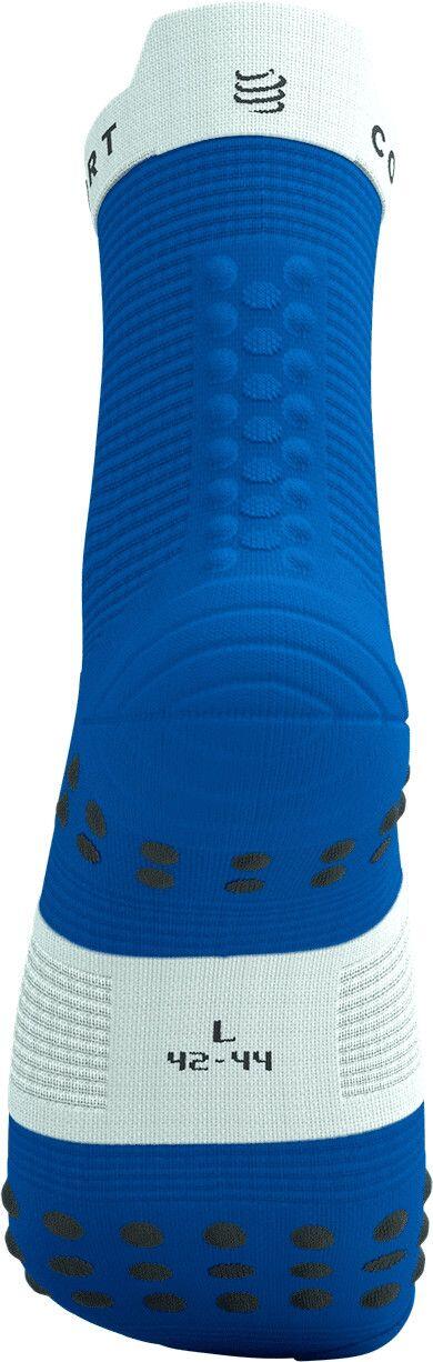 Chaussettes Compressport Pro Racing V4.0 Run High Bleu/Blanc 4/7