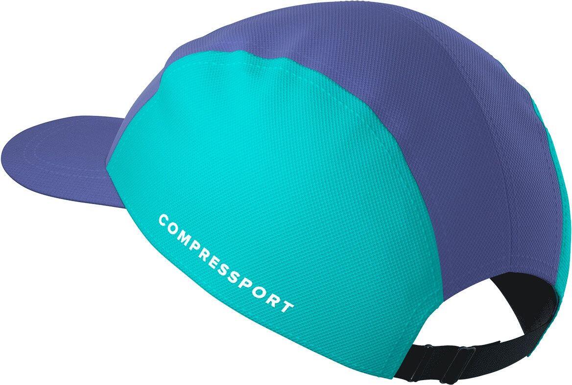 Boné Compressport 5 Painéis Azul 3/4