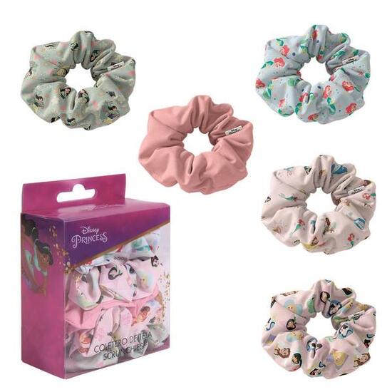 Stoff-Haargummi-Set für Kinder Princess 3 Stück Polyester Rosa