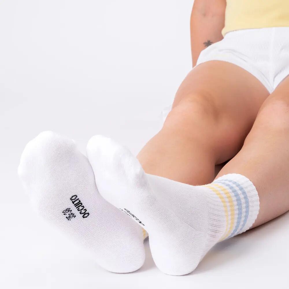 Occulto Damen Retro Tennis Socken 6er Pack (Modell: Steffi) 5/6