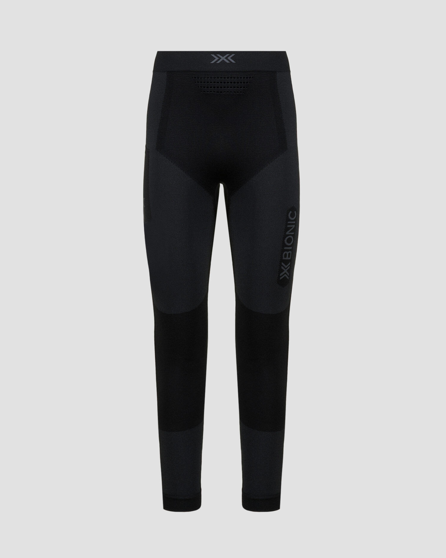 Leginsy biegowe męskie X-Bionic Xceed Run Long Tights czarno-szare