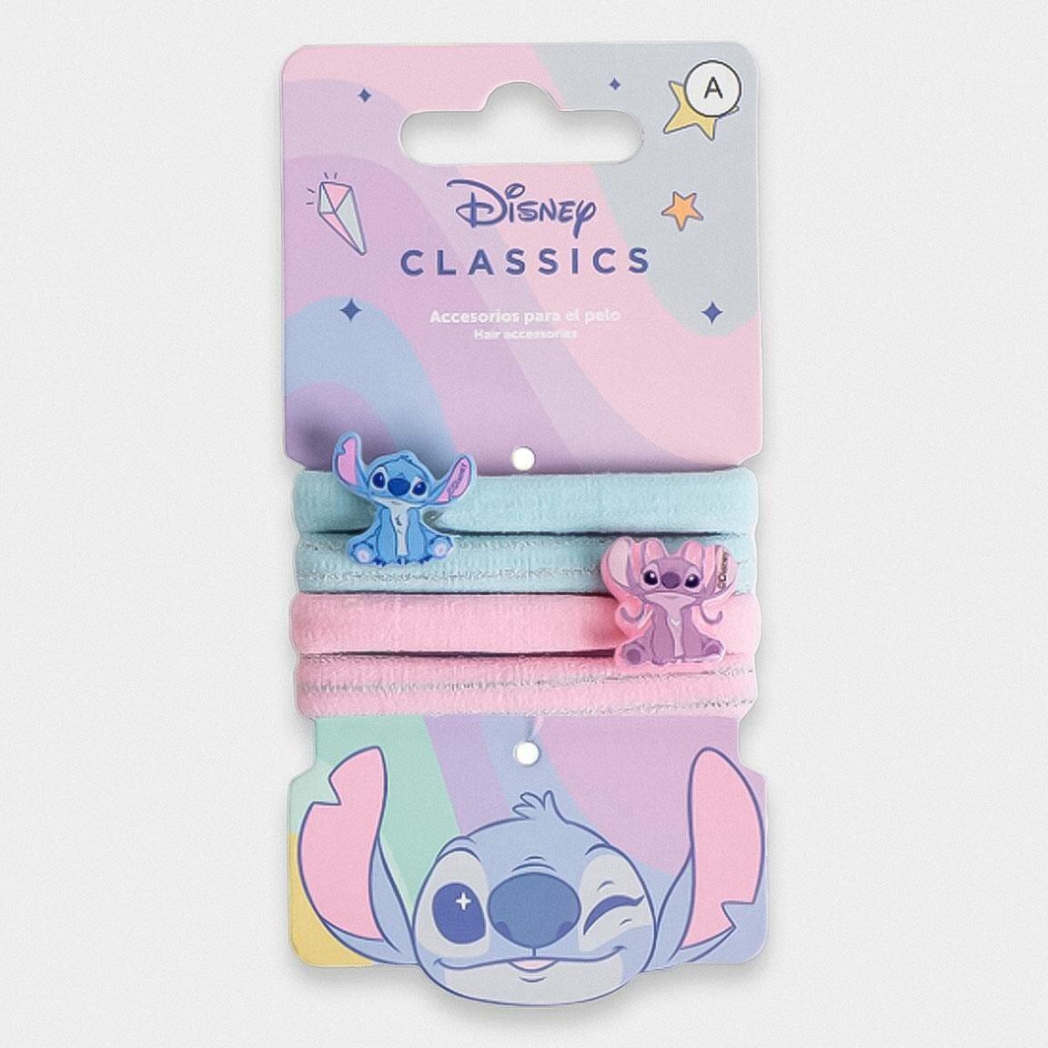 Lot de chouchous pour cheveux enfant Stitch 4 pièces Rose et bleu 6/6