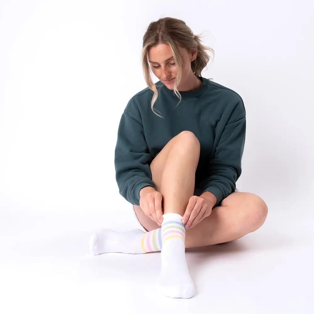 Occulto Damen Retro Tennis Socken 6er Pack (Modell: Steffi) 6/6