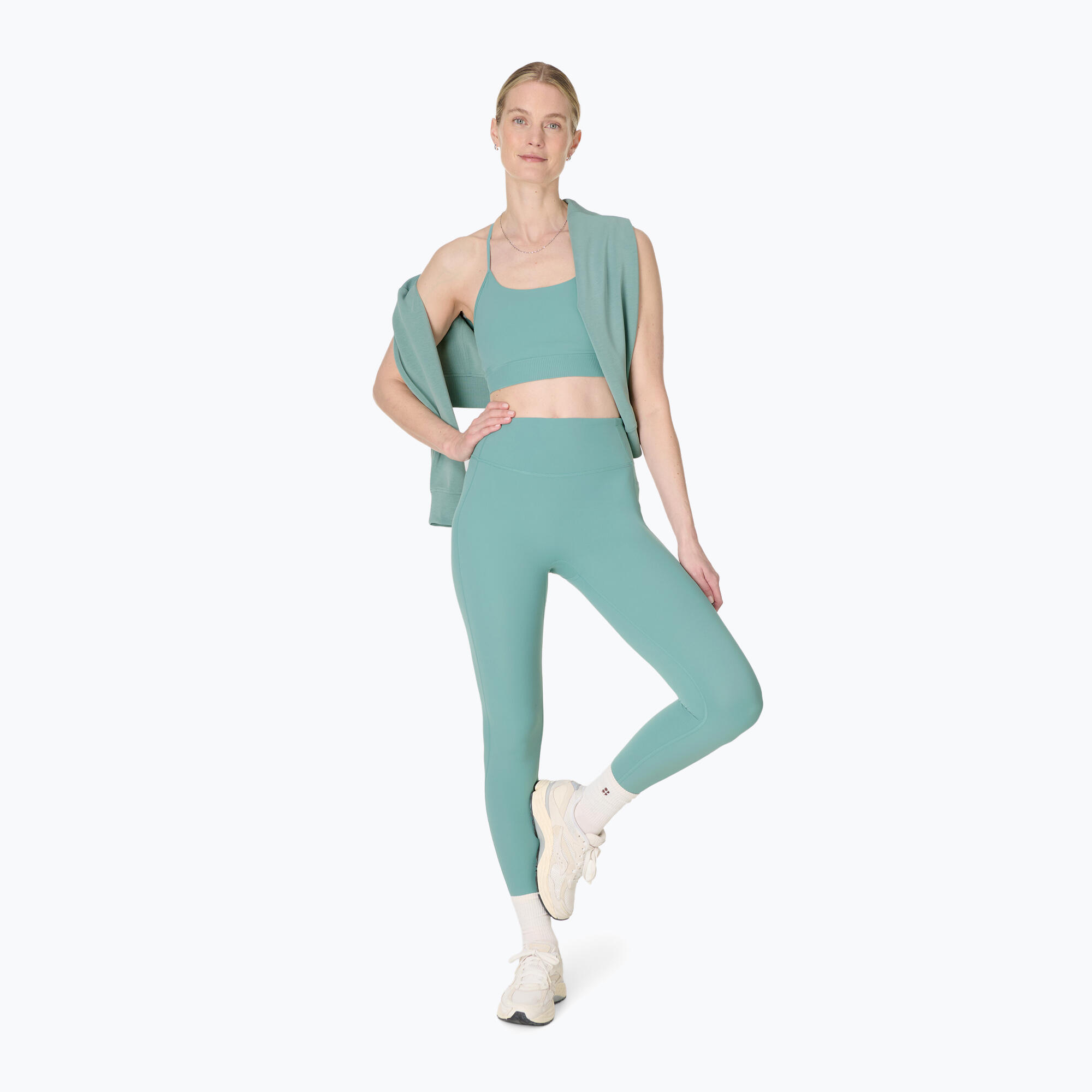Legginsy treningowe damskie Sweaty Betty Ultimate Studio Ribbed 3/7