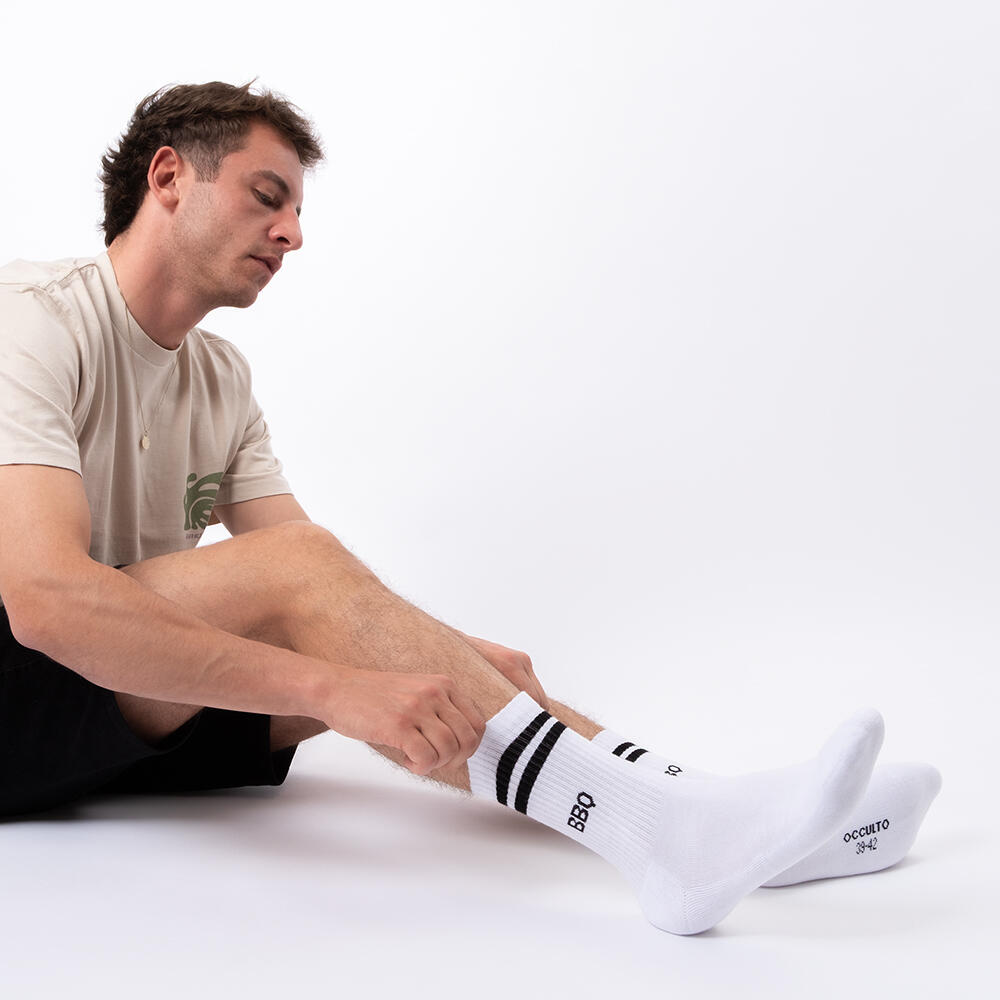 Herren Statement Tennis Socken 3er Pack (Modell: William) Barbecue 39-42 3/6