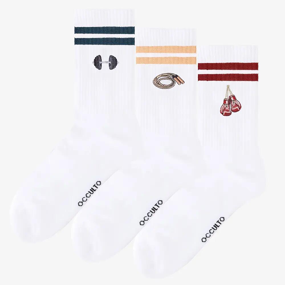 Damen & Herren Motiv Tennissocken 3er Pack (Modell: Rio) 2/6