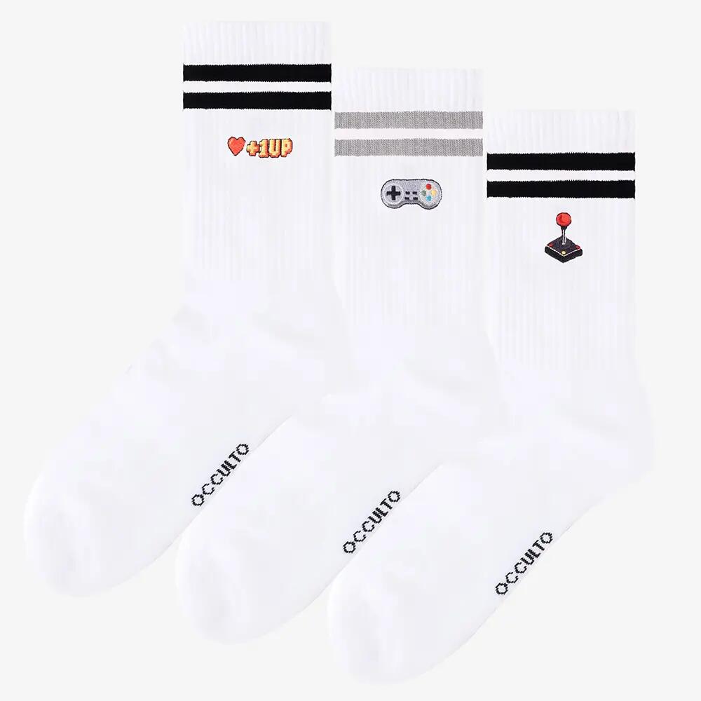 Damen & Herren Motiv Tennissocken 3er Pack (Modell: Rio) 2/6