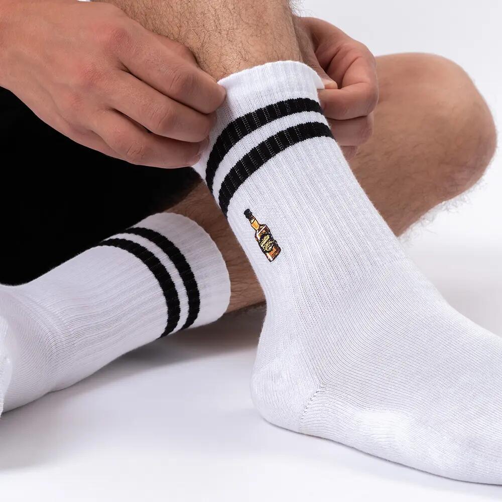 Damen & Herren Motiv Tennissocken 3er Pack (Modell: Summer) 3/6