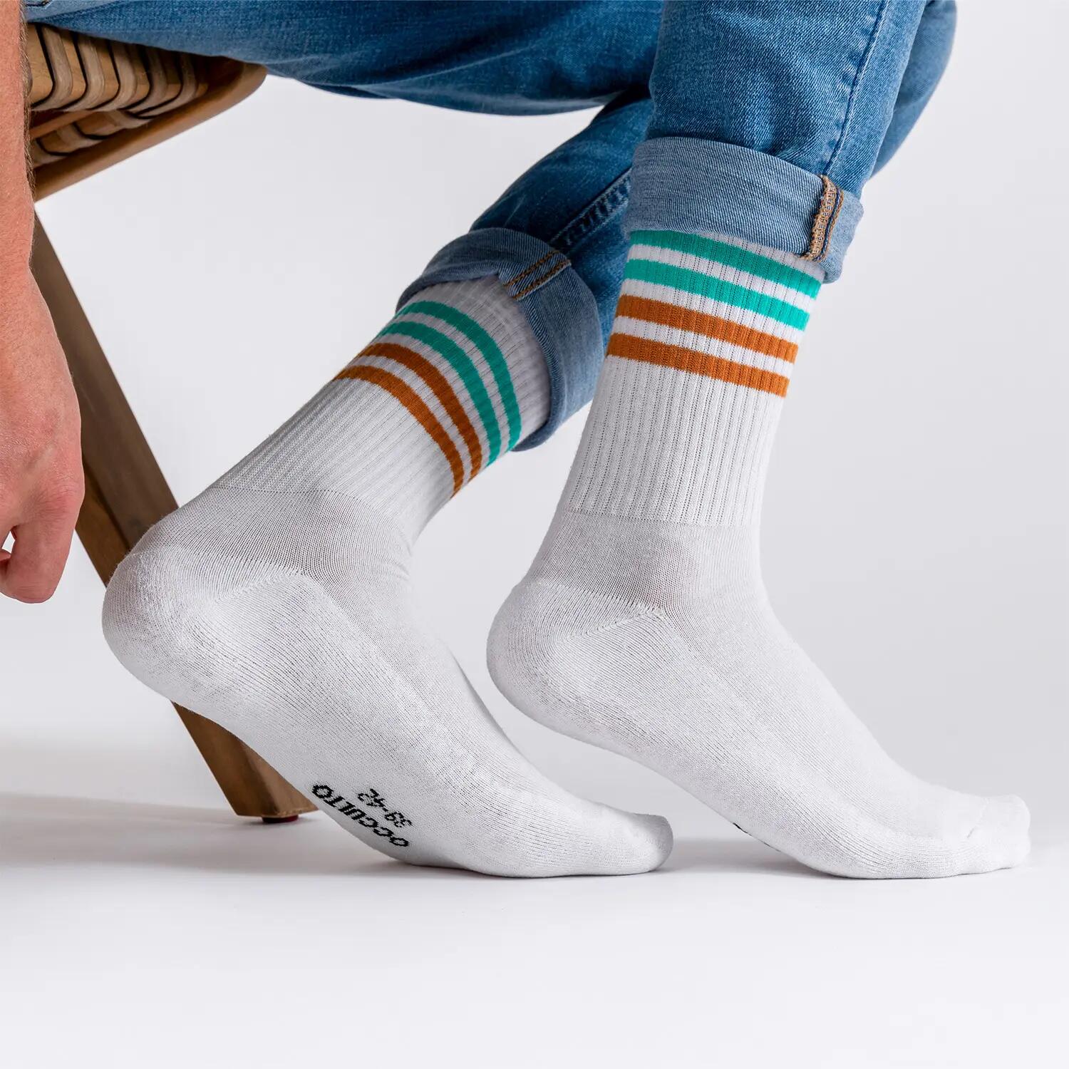 Herren Retro Tennissocken 6er Pack (Modell: Roger) 2/6