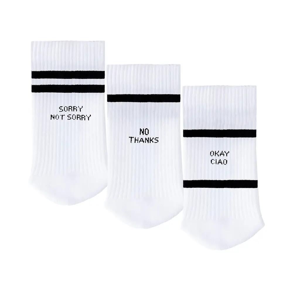 Damen & Herren Statement Tennis Socken 3er Pack (Modell: Leo) 2/6