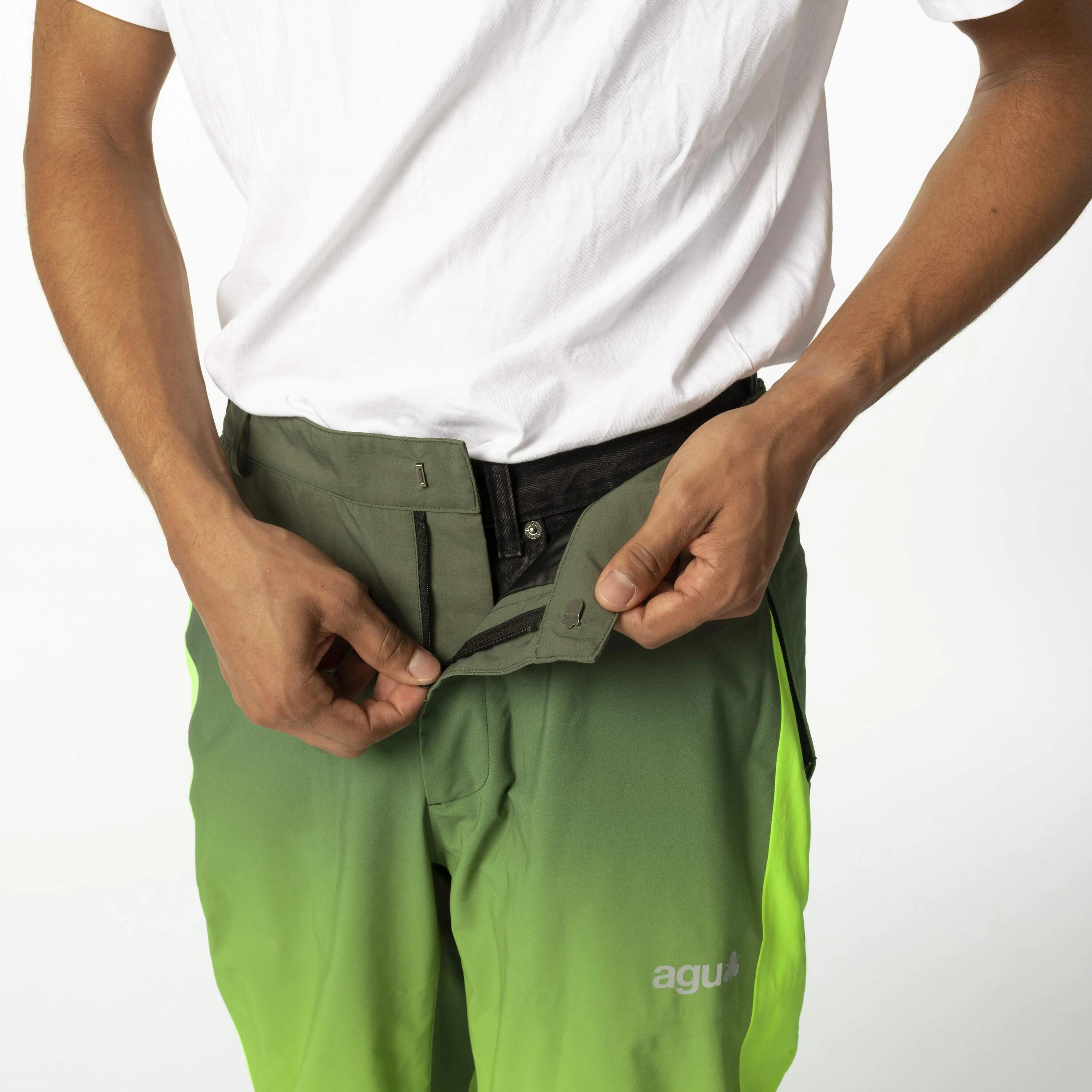 Regenhose Radfahren Commuter Impact wasserdicht reflektierend Grün 5/7