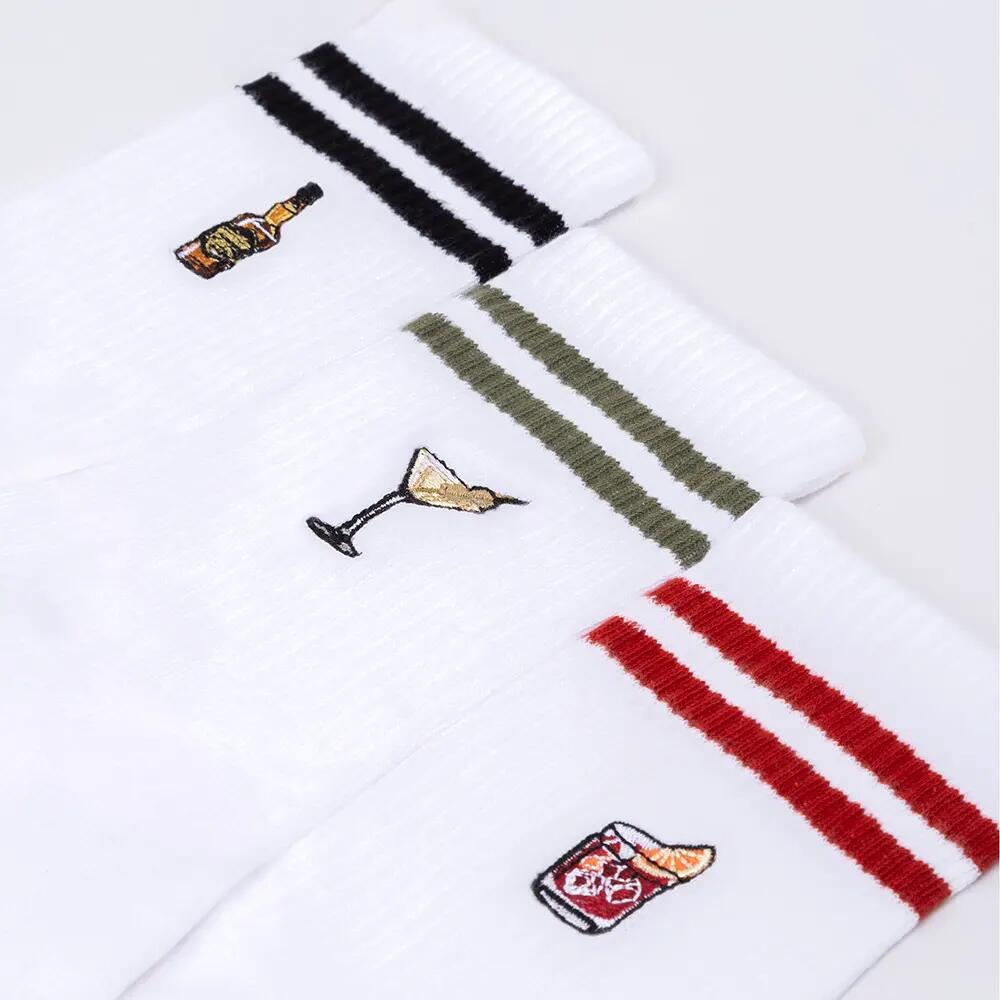 Damen & Herren Motiv Tennissocken 3er Pack (Modell: Summer) 2/6