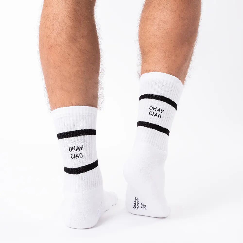 Damen & Herren Statement Tennis Socken 3er Pack (Modell: Leo) 5/6