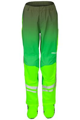 Fietsregenbroek commuter impact waterdicht reflecterend groen