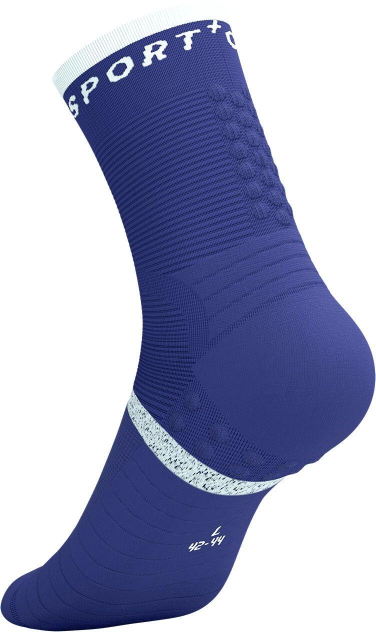 Chaussettes Compressport Pro Marathon V2.0 Bleu/Blanc 3/4