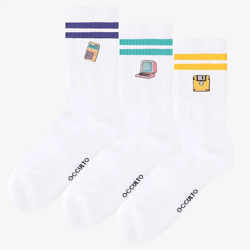 Damen & Herren Motiv Tennissocken 3er Pack (Modell: Rio) 2/6