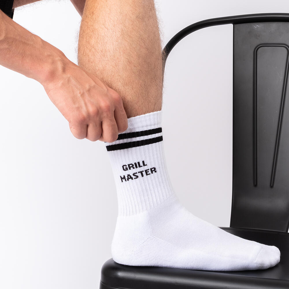 Herren Statement Tennis Socken 3er Pack (Modell: William) Barbecue 39-42 6/6
