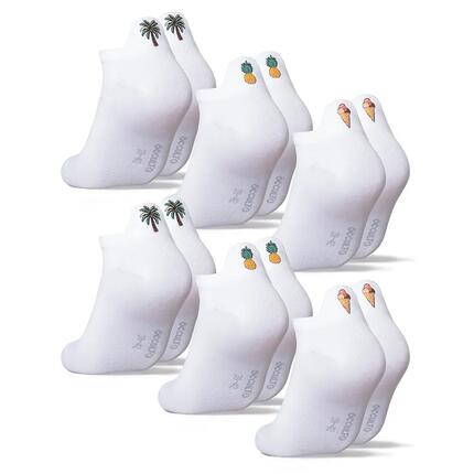 Damen & Herren Motiv Sneaker Socken 6er Pack (Modell: Luca)
