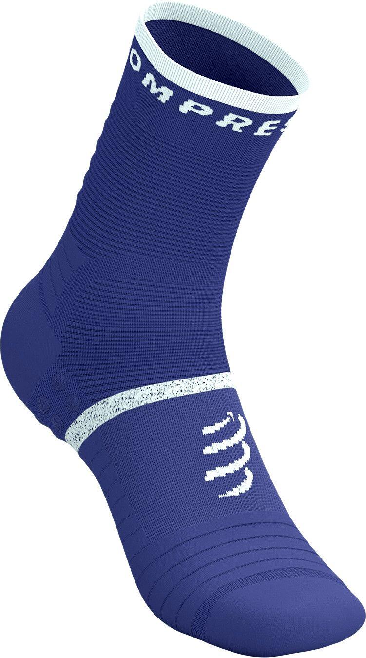 Chaussettes Compressport Pro Marathon V2.0 Bleu/Blanc 2/4