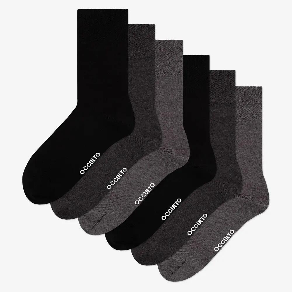 Diabetikersocken Herren ohne Naht Baumwolle 6er Pack (Modell: Oliver) 2/6