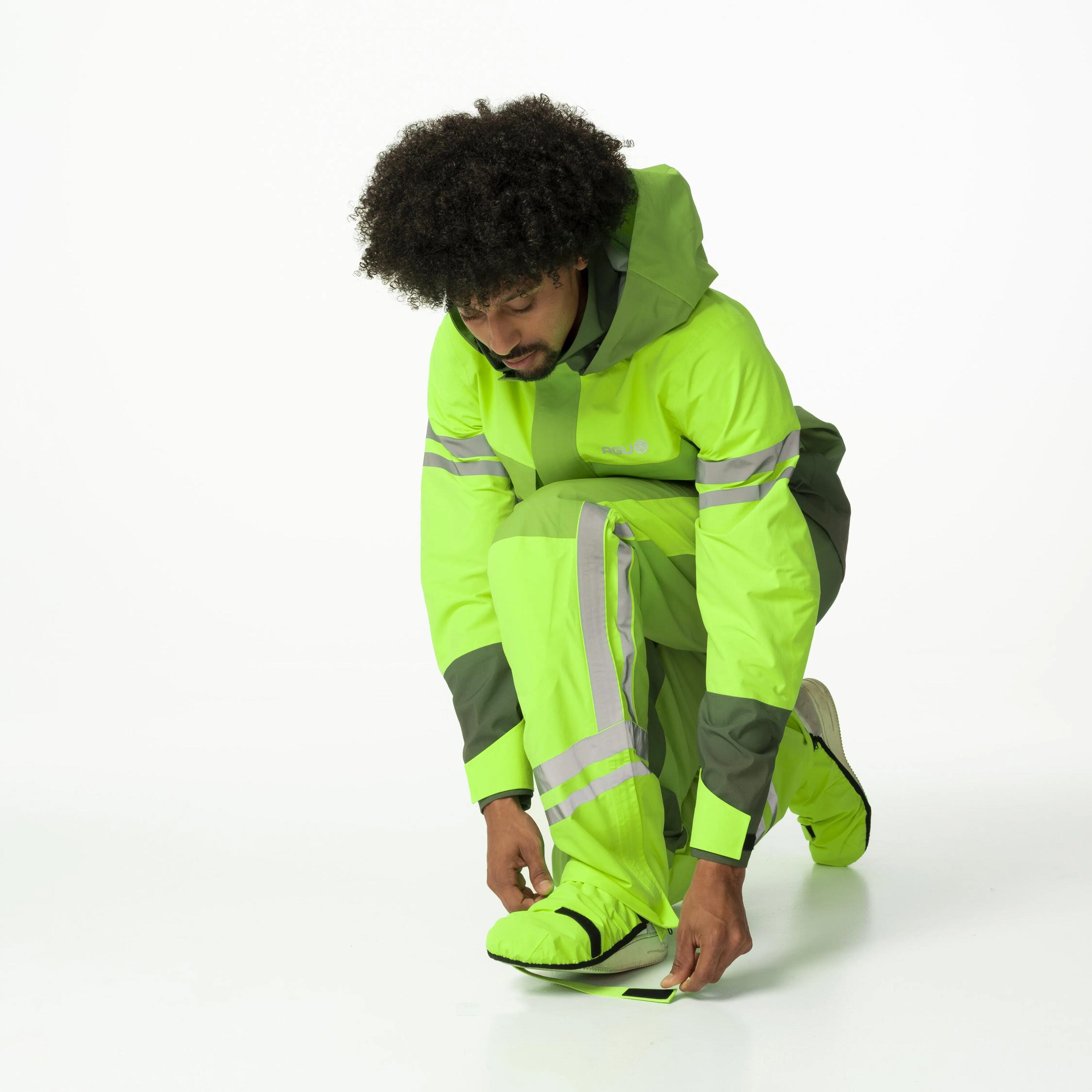 Regenhose Radfahren Commuter Impact wasserdicht reflektierend Grün 7/7