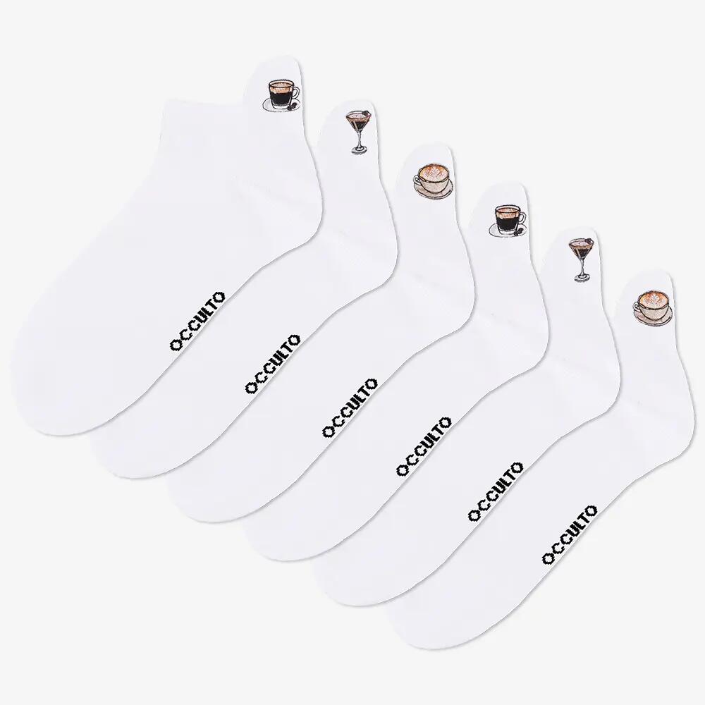 Damen & Herren Motiv Sneaker Socken 6er Pack (Modell: Luca) 2/6