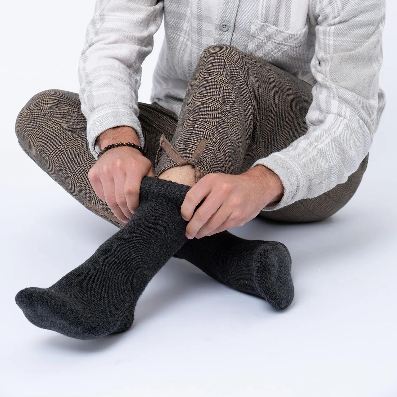 Herren & Damen Bambus Winter Socken 5er Pack (Modell: Mika) 5/5