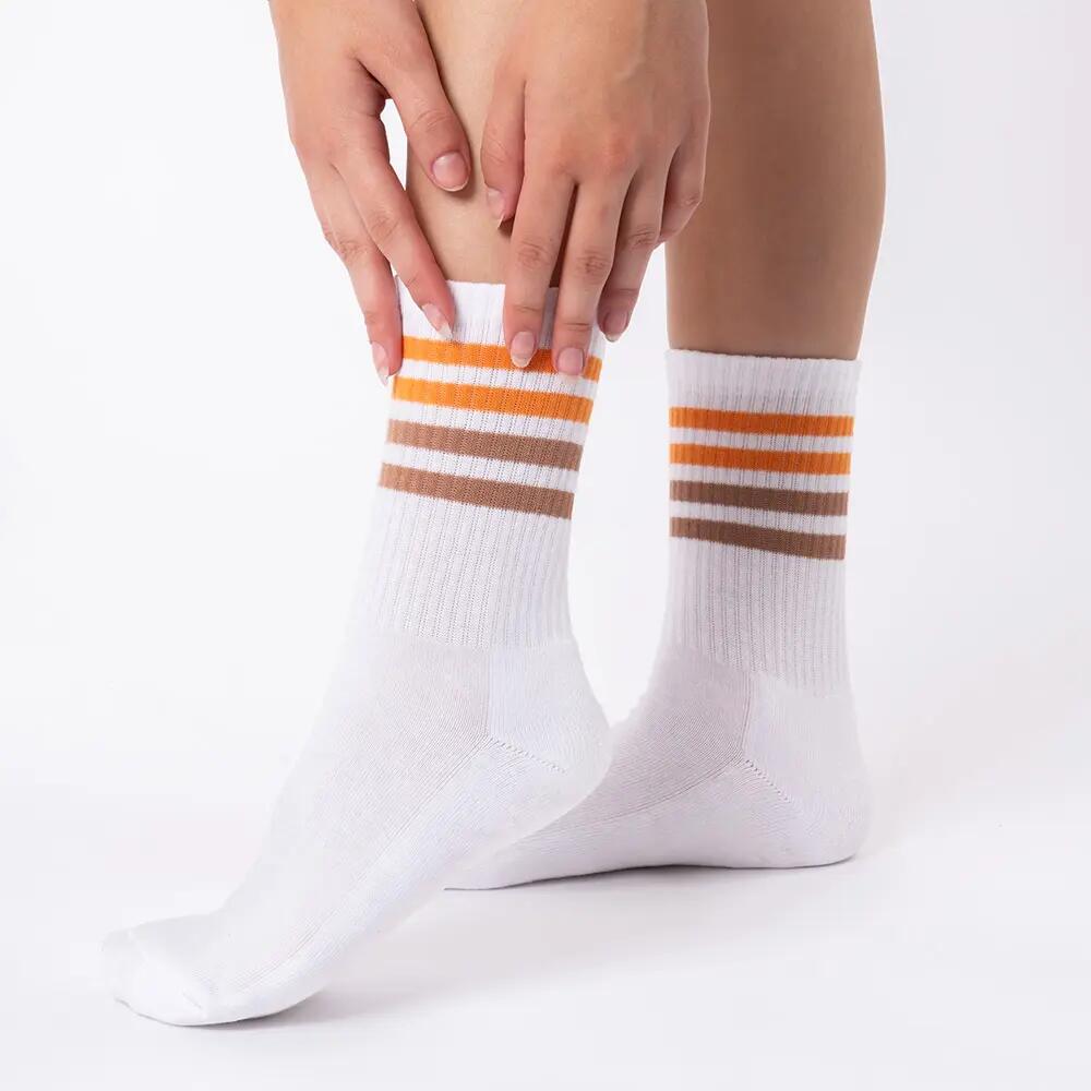 Damen Retro Tennis Socken 6er Pack (Modell: Steffi) 7/9