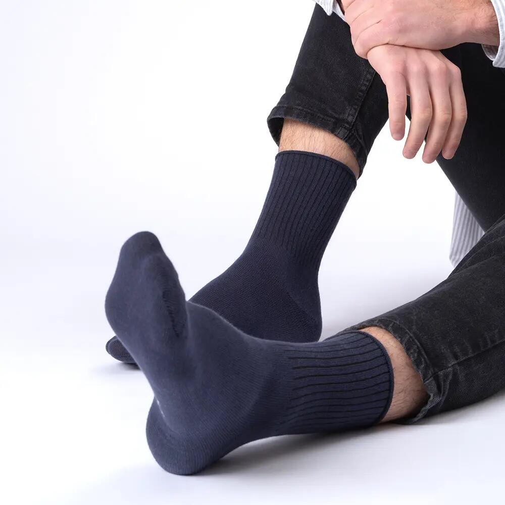 Damen & Herren Socken ohne Gummibund 10er Pack (Modell: Velano) BlueMix 39-42 2/6